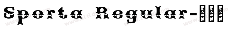 Sporta Regular字体转换